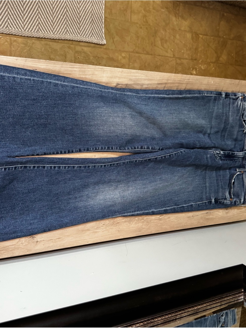 MOTHER Dark Blue High-Rise Flare Jeans - Picture 2 of 8